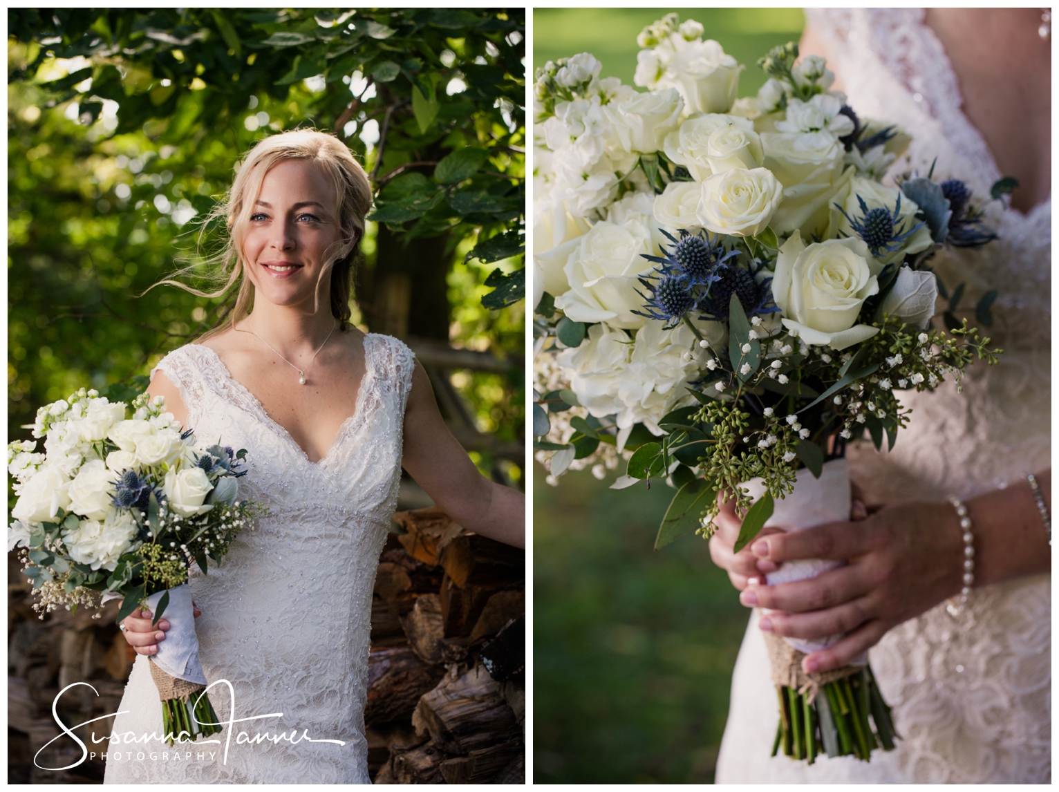Indianapolis Outdoor Wedding, bridal portrait and flower bouquet