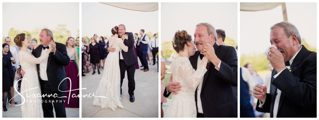 Wedding Photography, Richmond Indiana, bride dancing with her father