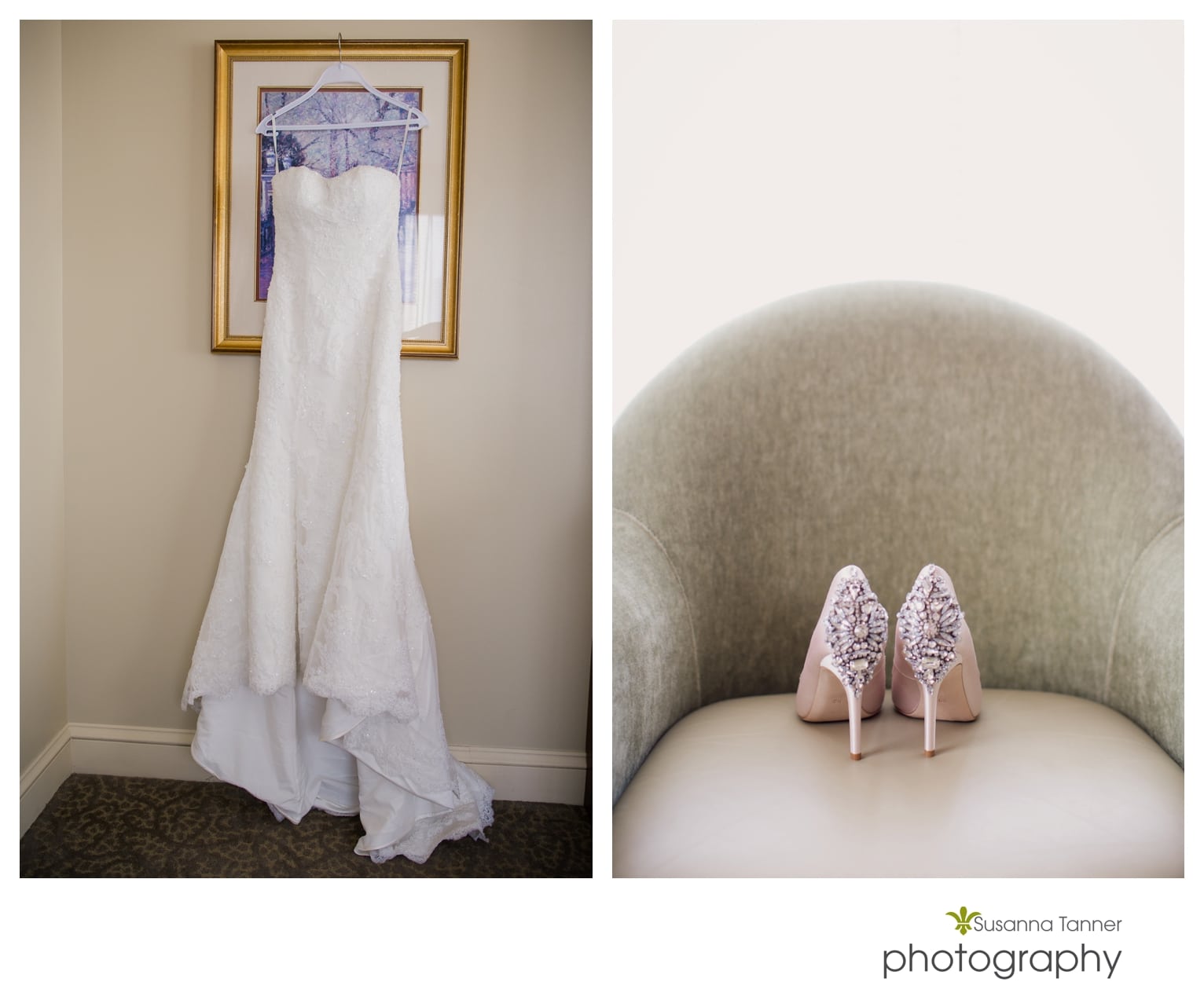 Indiana State Museum Wedding Photography, wedding dress and bridal shoes
